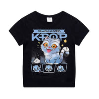 Kpop Demon Hunters Children'S Clothing Short Sleeve T-Shirt Cute Kpop Demon Hunters Tiger Harajuku Tshirt for Boys Girls