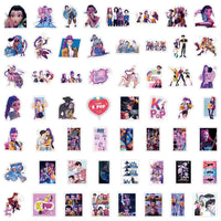 56Pcs Skateboard Waterproof Decal New Anime Kpop Demon Hunters Stickers DIY Stickers Scrapbooking Phone Luggage