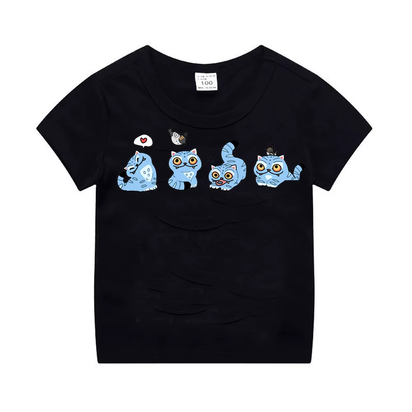 Kpop Demon Hunters Children'S Clothing Short Sleeve T-Shirt Cute Kpop Demon Hunters Tiger Harajuku Tshirt for Boys Girls