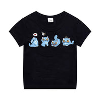 Kpop Demon Hunters Children'S Clothing Short Sleeve T-Shirt Cute Kpop Demon Hunters Tiger Harajuku Tshirt for Boys Girls