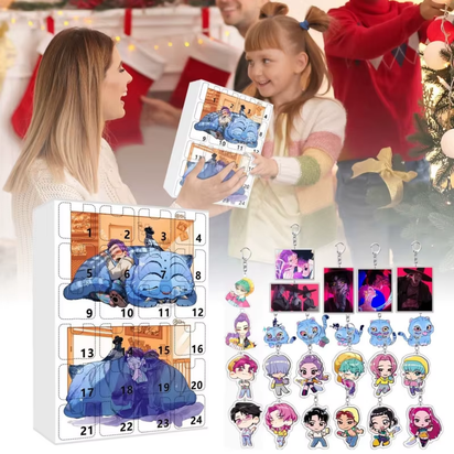 New Kpop Demon Hunters Advent Calendar K Pop Demon Hunters Rumi Mira Zoey Tiger Christmas Countdown Advent Calendar Gift 24 Days