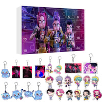 New Kpop Demon Hunters Advent Calendar K Pop Demon Hunters Rumi Mira Zoey Tiger Christmas Countdown Advent Calendar Gift 24 Days