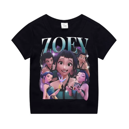 Kpop Demon Hunters Children'S Clothing Short Sleeve T-Shirt Cute Kpop Demon Hunters Tiger Harajuku Tshirt for Boys Girls