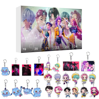 New Kpop Demon Hunters Advent Calendar K Pop Demon Hunters Rumi Mira Zoey Tiger Christmas Countdown Advent Calendar Gift 24 Days