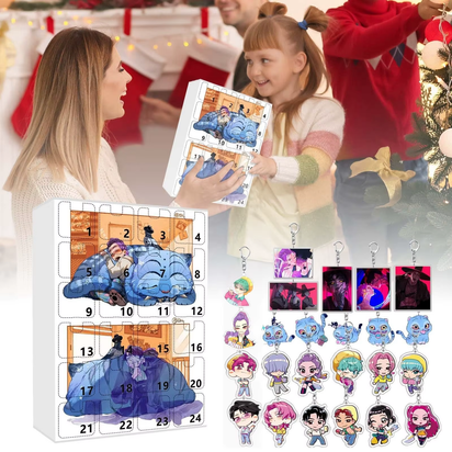 New Kpop Demon Hunters Advent Calendar K Pop Demon Hunters Rumi Mira Zoey Tiger Christmas Countdown Advent Calendar Gift 24 Days
