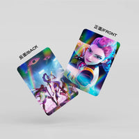 New Kpop Demon Hunters 30 Laser Cards K-POP Witch Hunt Cartoon Series Accessories LOMO Small Cards